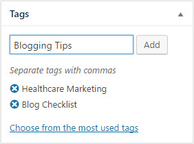 Blog Post Tags
